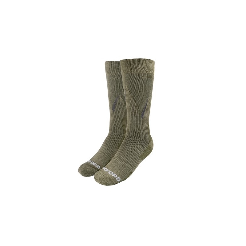 Ponožky Oxford Merino kaki zelené