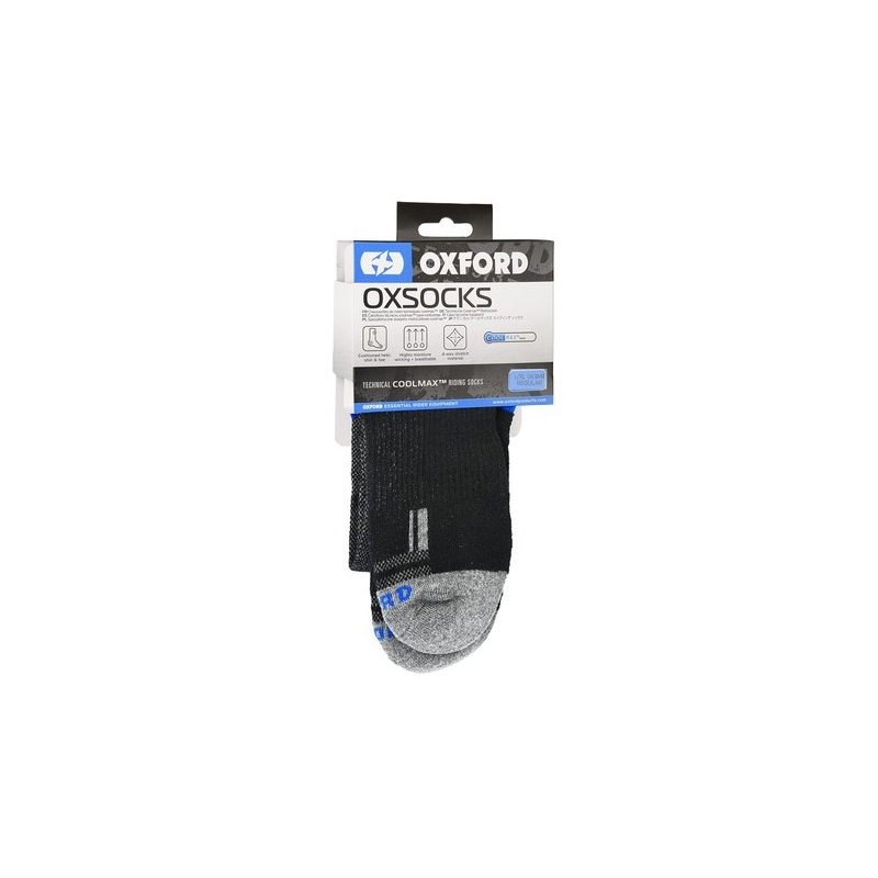 Ponožky Oxford COOLMAX® šedo-čierno-modré