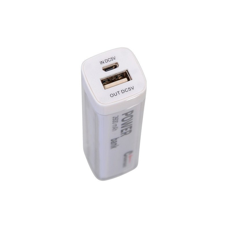 POWER BANK 2600mm biely + 30 cm kábel