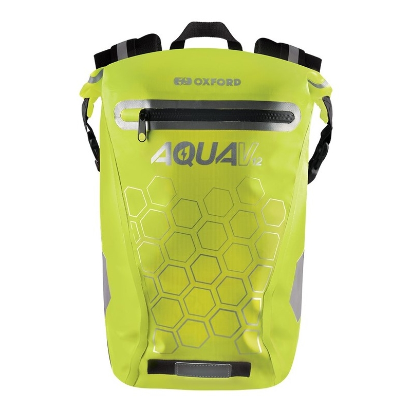 Batoh odolný proti vode Oxford AQUA V12 fluorescenčno žltý 12 l