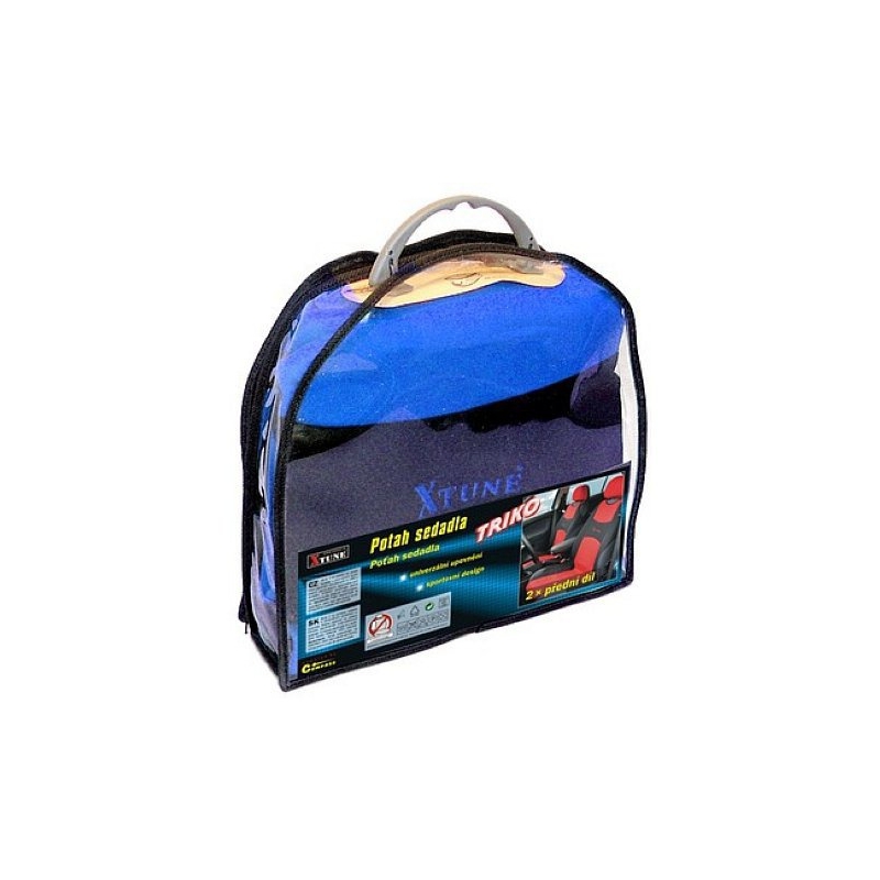 Poťah sedadla TRIČKO 2 ks modrý