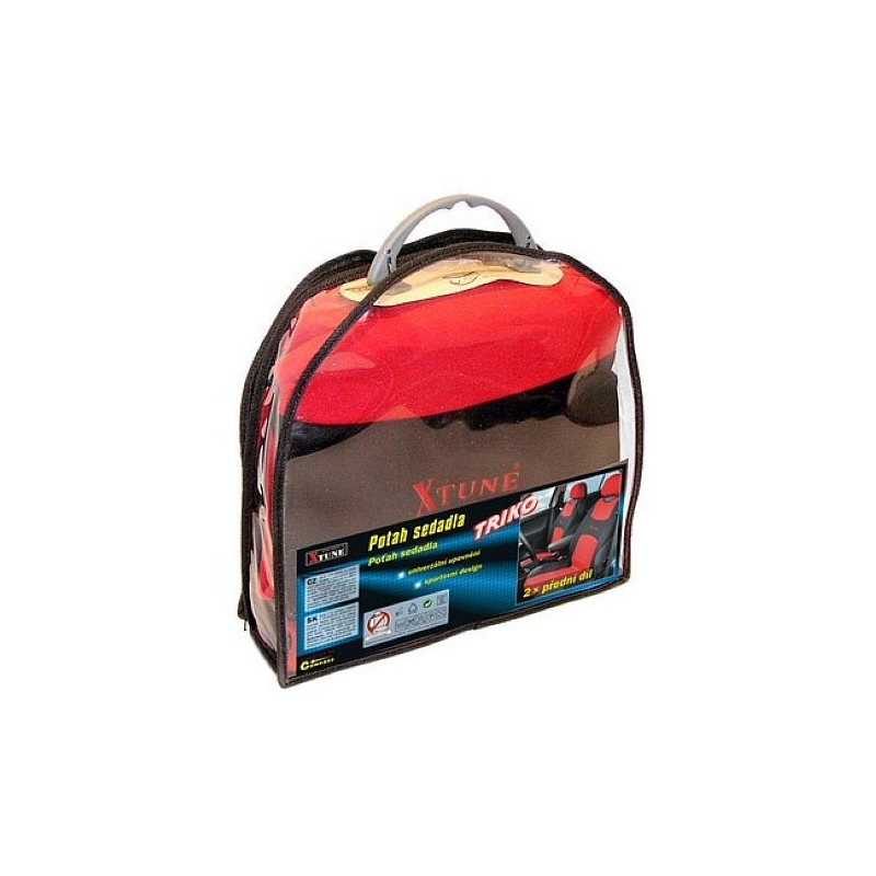 Poťah sedadla TRIČKO 2 ks červený