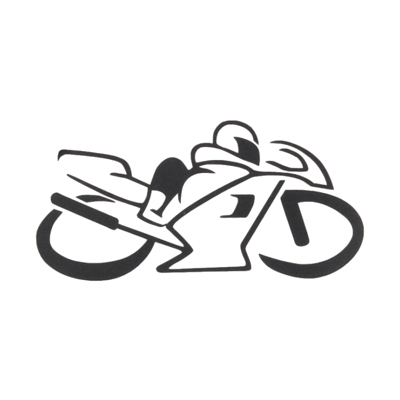 Nálepka silueta Bike čierna