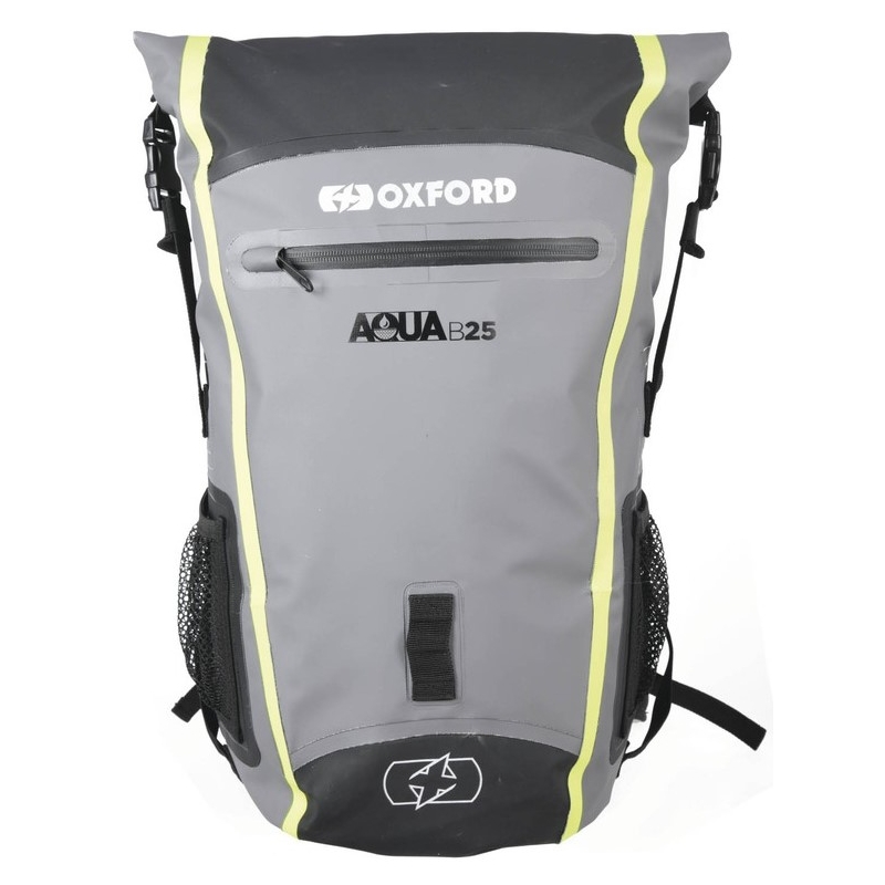 Batoh odolný proti vode Oxford Aqua B25 čierno-šedo-fluorescenčno žltý 25 l