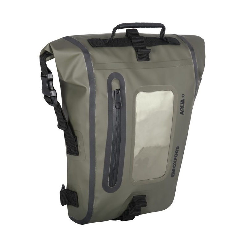 Tankbag na motocykel Oxford Aqua M8 čierno-khaki zelený