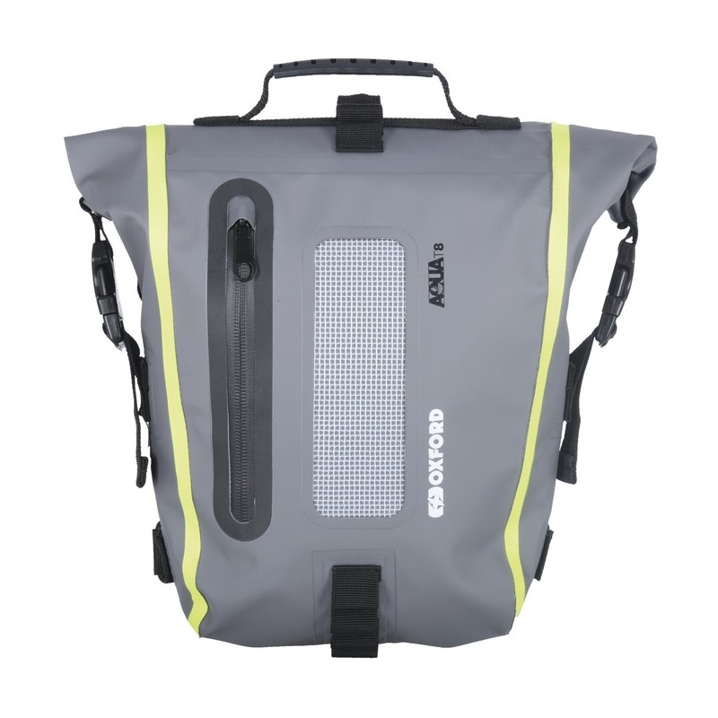 Taška na sedadlo spolujazdca Oxford Aqua T8 Tail bag čierno-šedo-fluorescenčno žltá