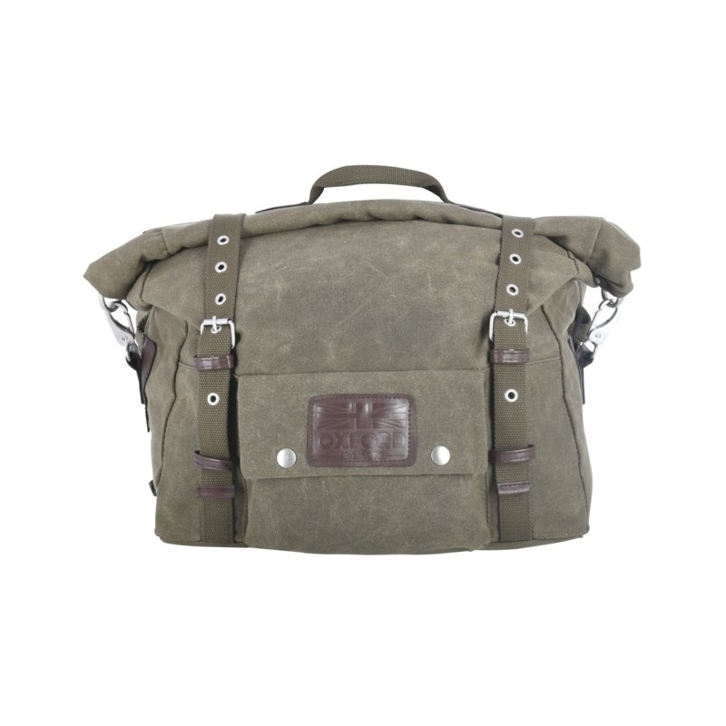 Bočné tašky na motocykel Oxford Heritage khaki zelené 40 l