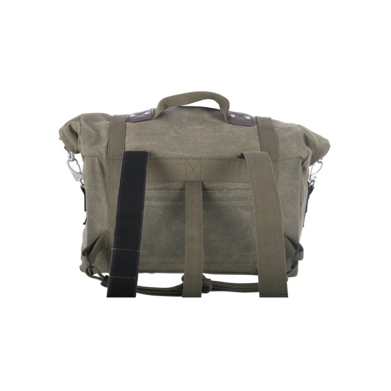 Bočné tašky na motocykel Oxford Heritage khaki zelené 40 l