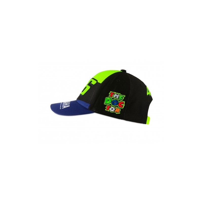 Detská šiltovka Valentino Rossi VR46 YAMAHA modro-čierno-žltá