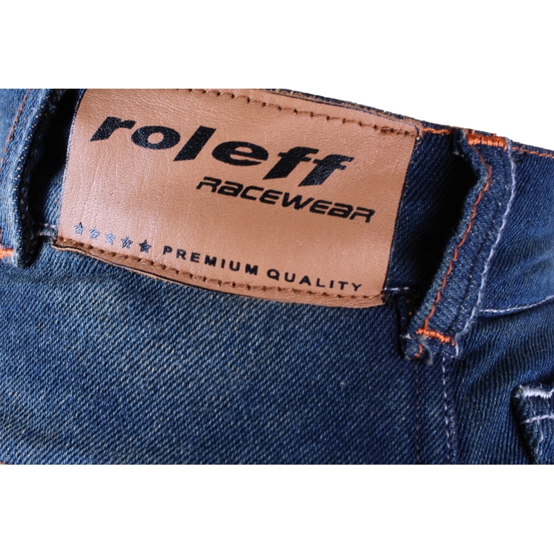 Dámske jeansy na motocykel Roleff Jeans modré - II. akosť