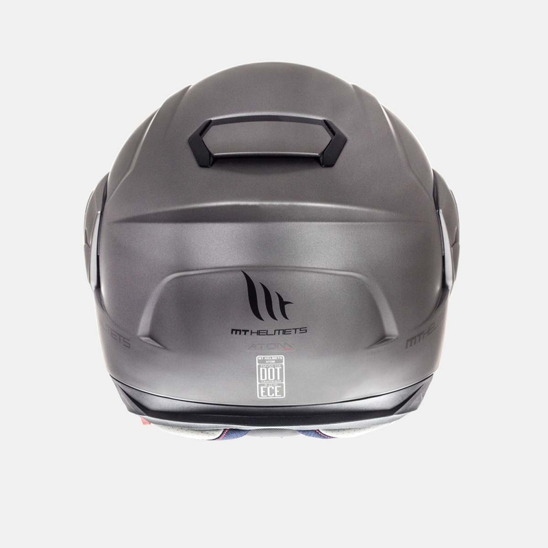 Odklápacia prilba na motocykel MT Atom titánová - II. akosť