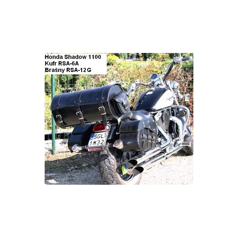 Kožený moto kufor na motocykel Chopper RSA-6B