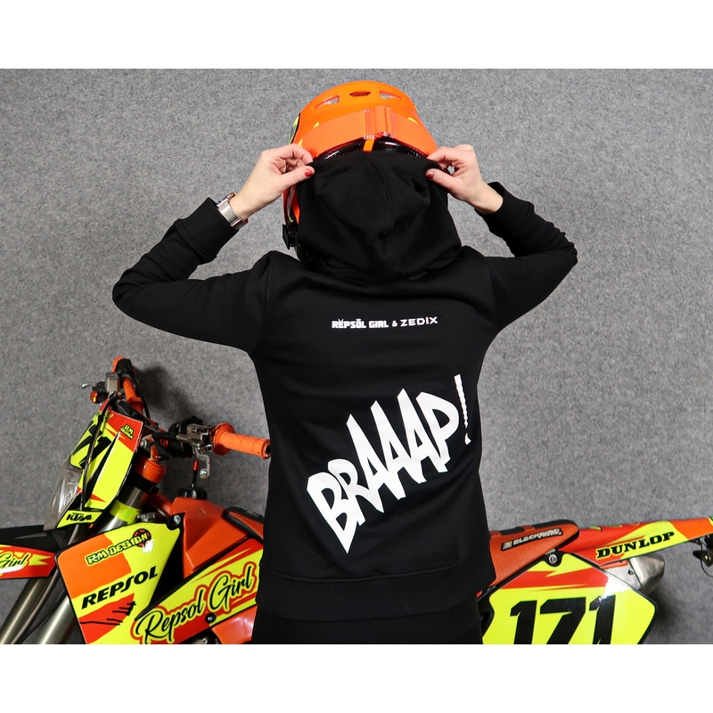 Dámska mikina SUPERMOTO čierna výpredaj