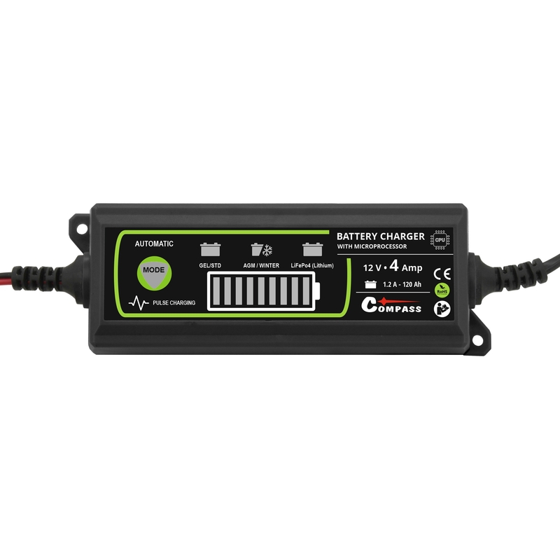 Nabíjačka batérií 12V 4Amp PB/GEL/AGM/LiFePO4