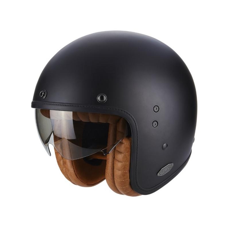 Otvorená prilba na motocykel Scorpion Belfast Luxe čierna výpredaj
