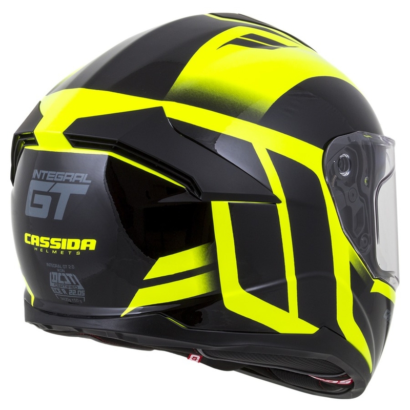 Integrálna prilba Cassida Integral GT 2.0 Ikon čierno-fluorescenčno žltá