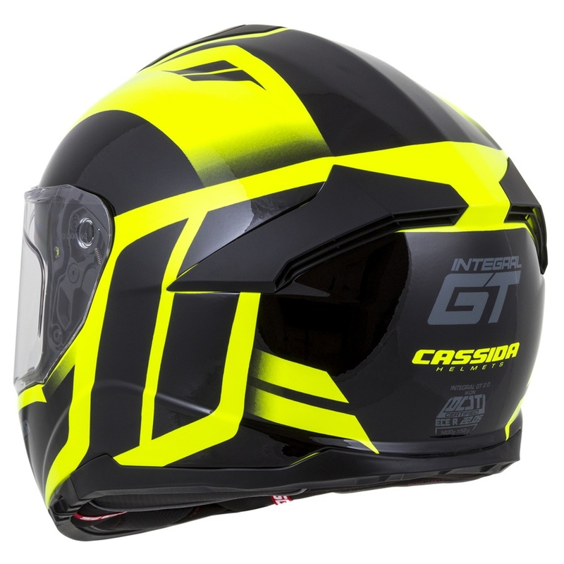 Integrálna prilba Cassida Integral GT 2.0 Ikon čierno-fluorescenčno žltá