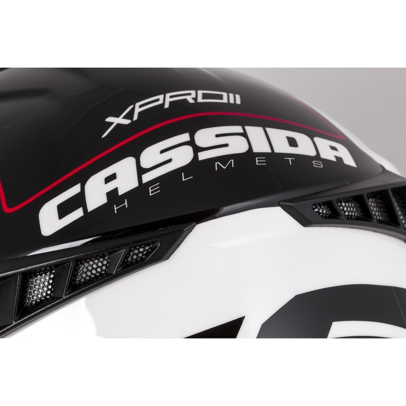 Motokrosová prilba Cassida Cross Pro II Contra bielo-červeno-čierna