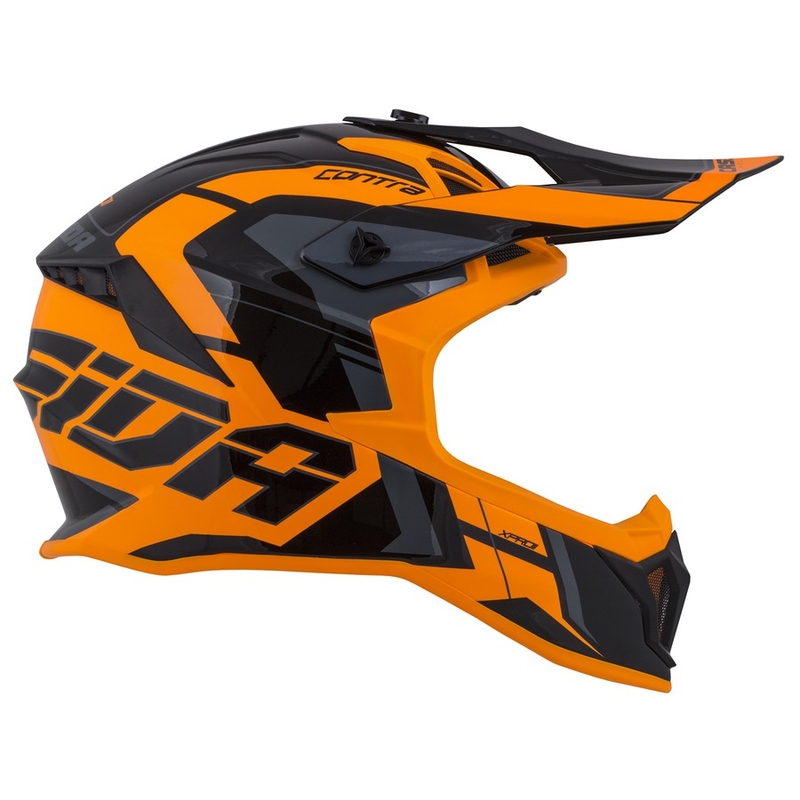 Motokrosová prilba Cassida Cross Pro II Contra oranžovo-čierno-šedá