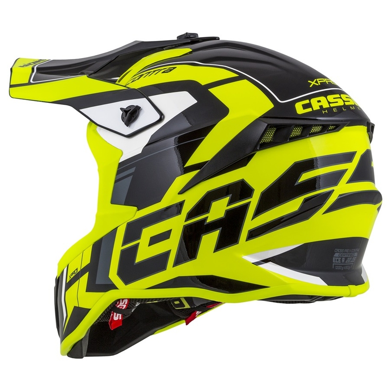 Motokrosová prilba Cassida Cross Pro II Contra fluorescenčno žlto-šedo-čierna