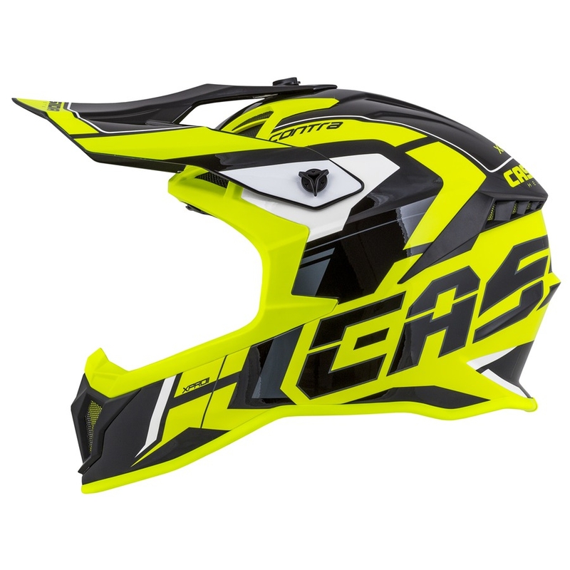Motokrosová prilba Cassida Cross Pro II Contra fluorescenčno žlto-šedo-čierna