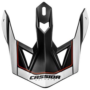 Šilt pre prilbu Cassida Cross Pro II bielo-červeno-čierny
