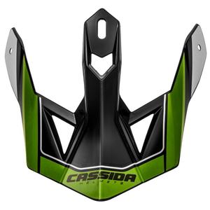 Šilt pre prilbu Cassida Cross Pro II čierno-šedo-bielo-zelený