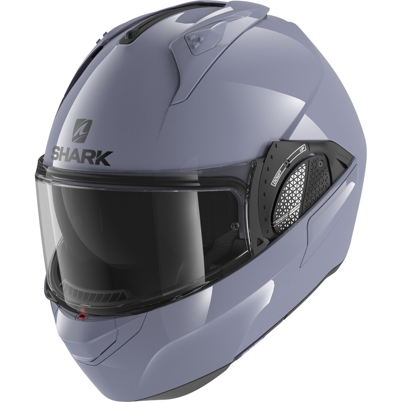 Preklápacia prilba SHARK EVO-GT Blank sivá lesklá