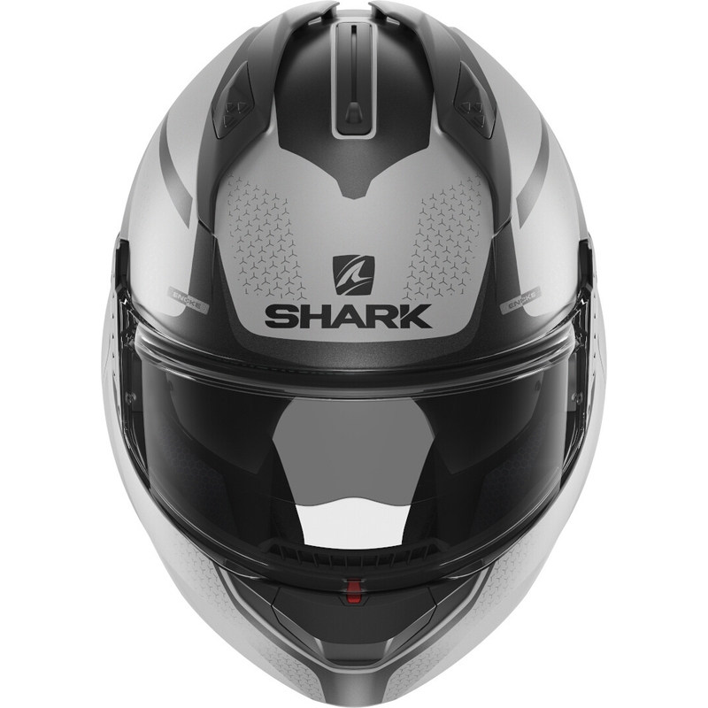 Preklápacia prilba SHARK EVO-GT Encke šedo-čierna výpredaj