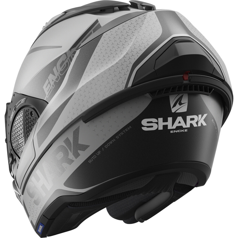 Preklápacia prilba SHARK EVO-GT Encke šedo-čierna výpredaj
