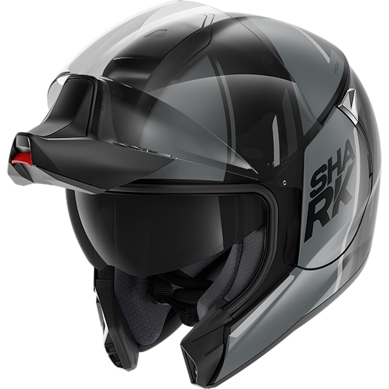 Odklápacia prilba SHARK EVOJET Vyda čierno-šedá