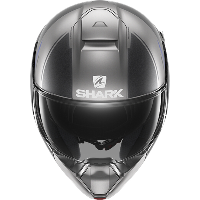 Odklápacia prilba SHARK EVOJET Vyda šedo-modrá