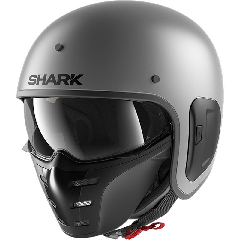 Otvorená prilba s maskou SHARK S-DRAK 2 Blank antracitová matná