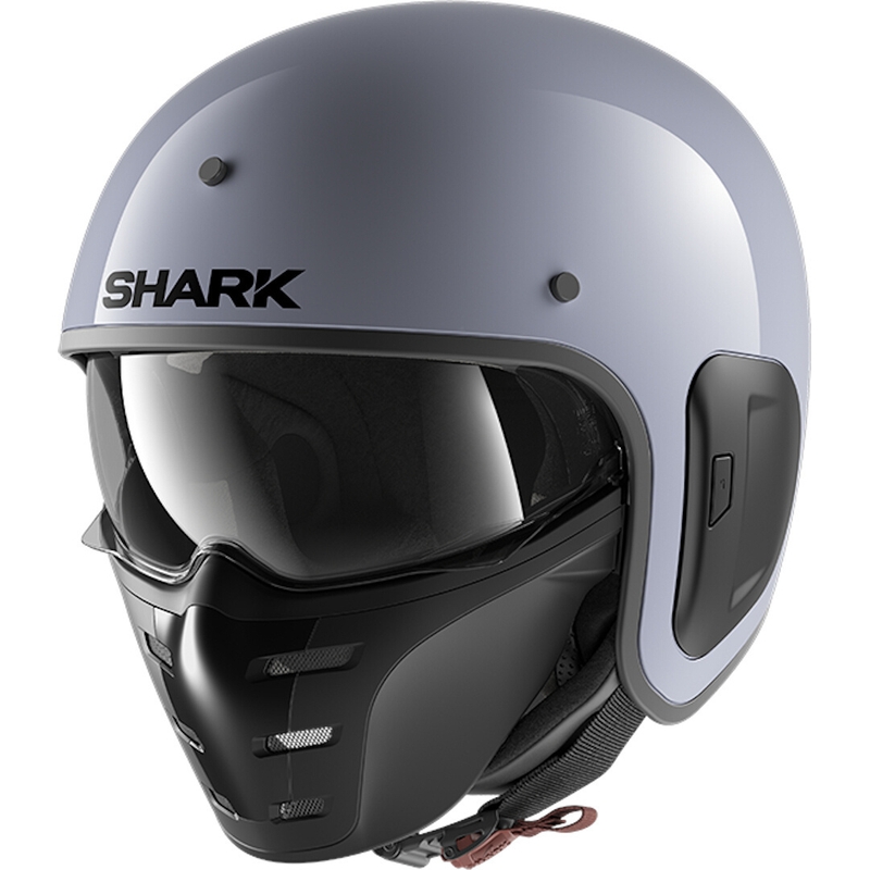 Otvorená prilba s maskou SHARK S-DRAK 2 Blank šedá