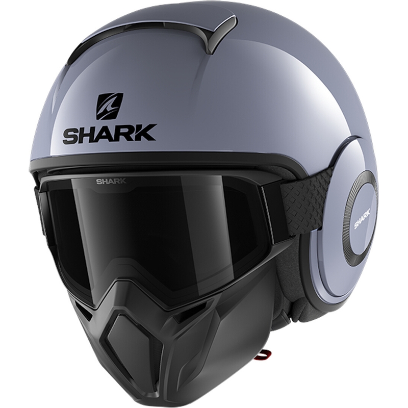 Otvorená prilba SHARK STREET-DRAK Blank šedá