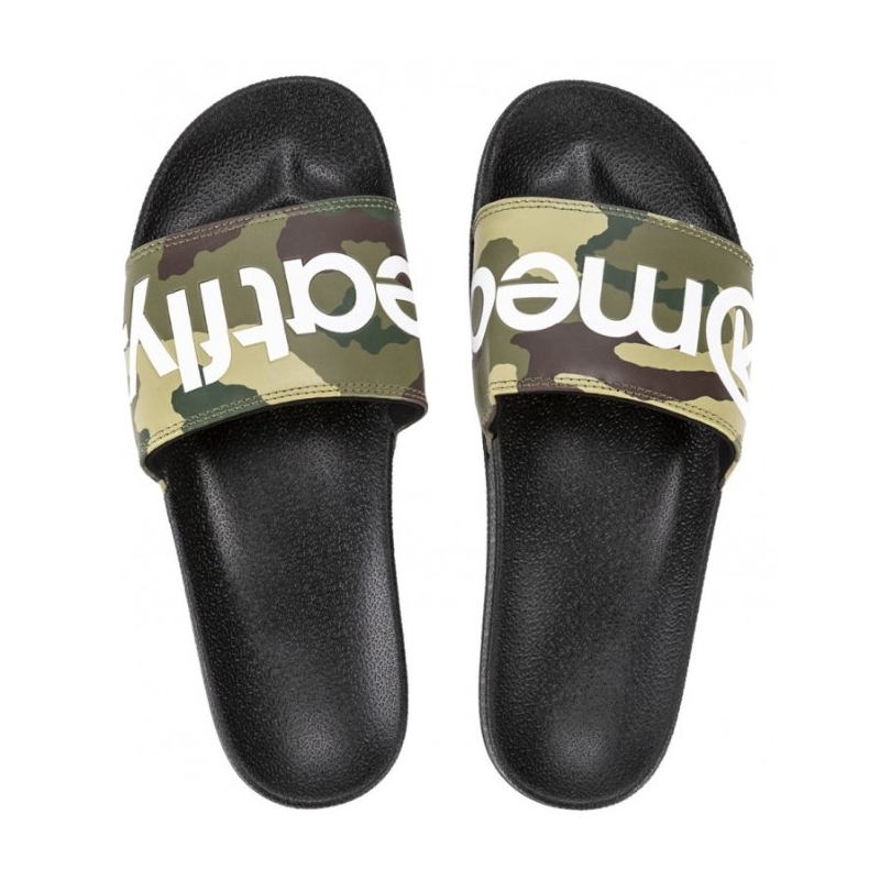Pánske šľapky Meatfly Hudson camo zelené