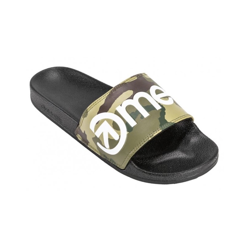 Pánske šľapky Meatfly Hudson camo zelené