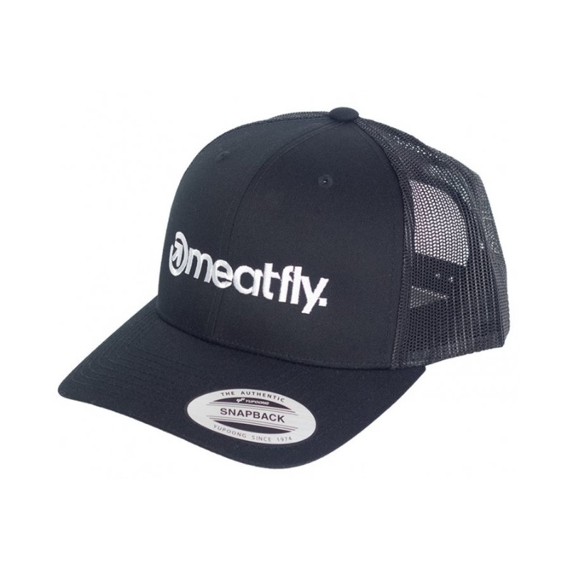 Šiltovka Meatfly Logo Trucker Yupoong čierna