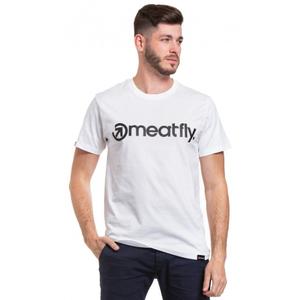 Tričko Meatfly Logo biele