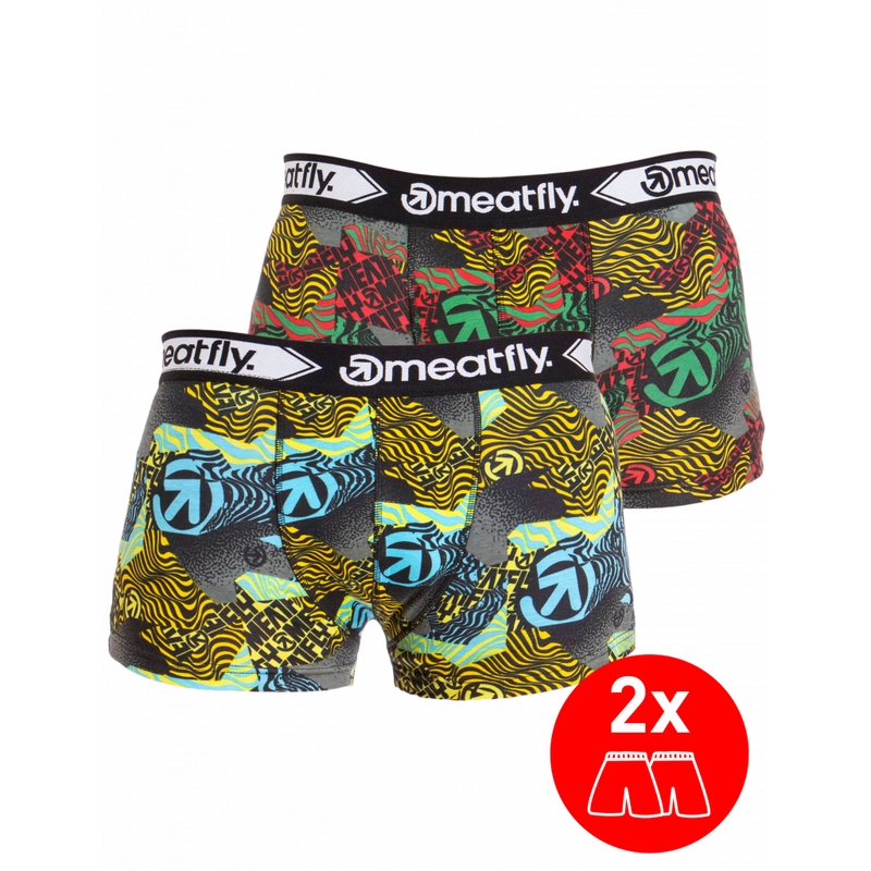Boxerky Meatfly Balboa Double pack - Numb