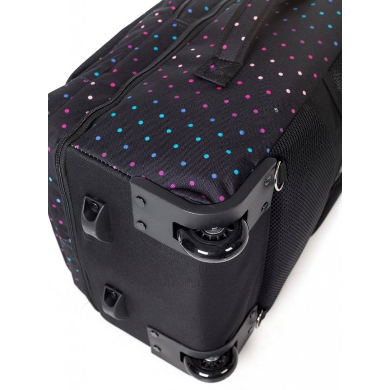 Kufor Meatfly Revel Trolley Bag čierno-ružový