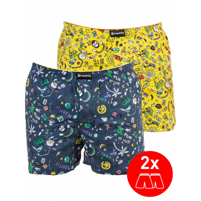 Boxerky Meatfly Agostino Double pack - Jamm výpredaj