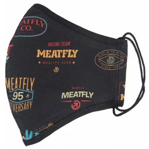 Bavlnené rúško Meatfly Fighter Badges Color výpredaj