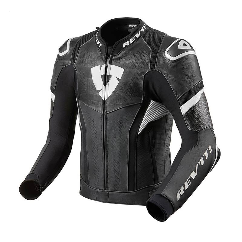 Bunda na motocykel Revit Hyperspeed Pre čierno-biela výpredaj