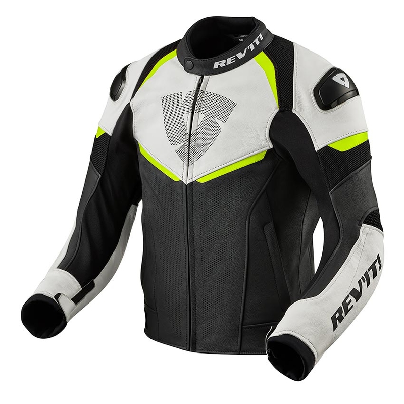 Bunda na motorku Revit Convex čierno-fluo žltá výpredaj