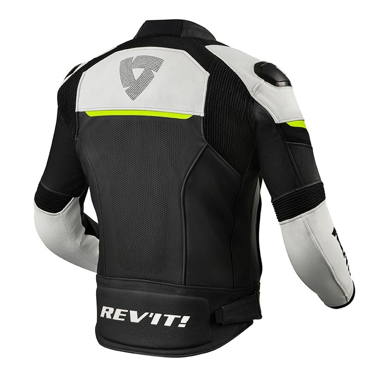 Bunda na motorku Revit Convex čierno-fluo žltá výpredaj