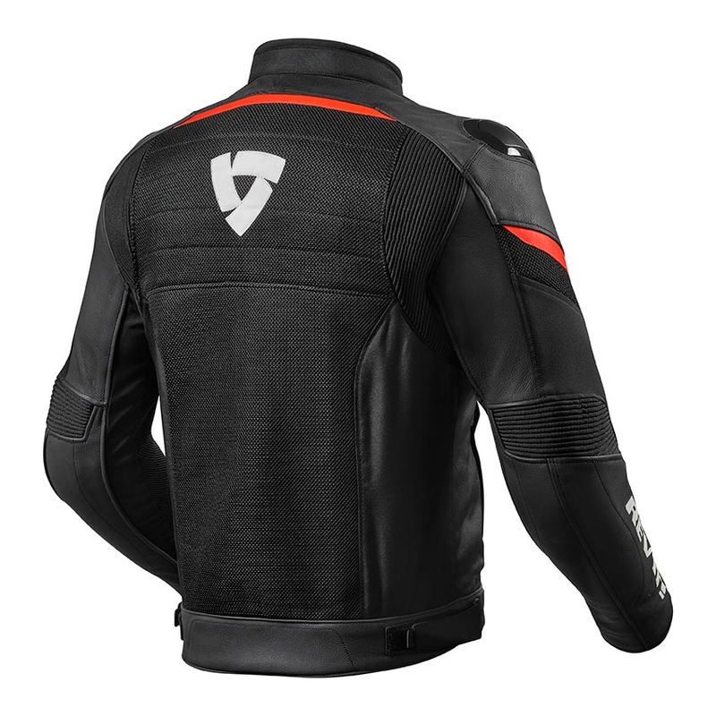 Bunda na motocykel Revit Mantis čierno-neónovo červená výpredaj