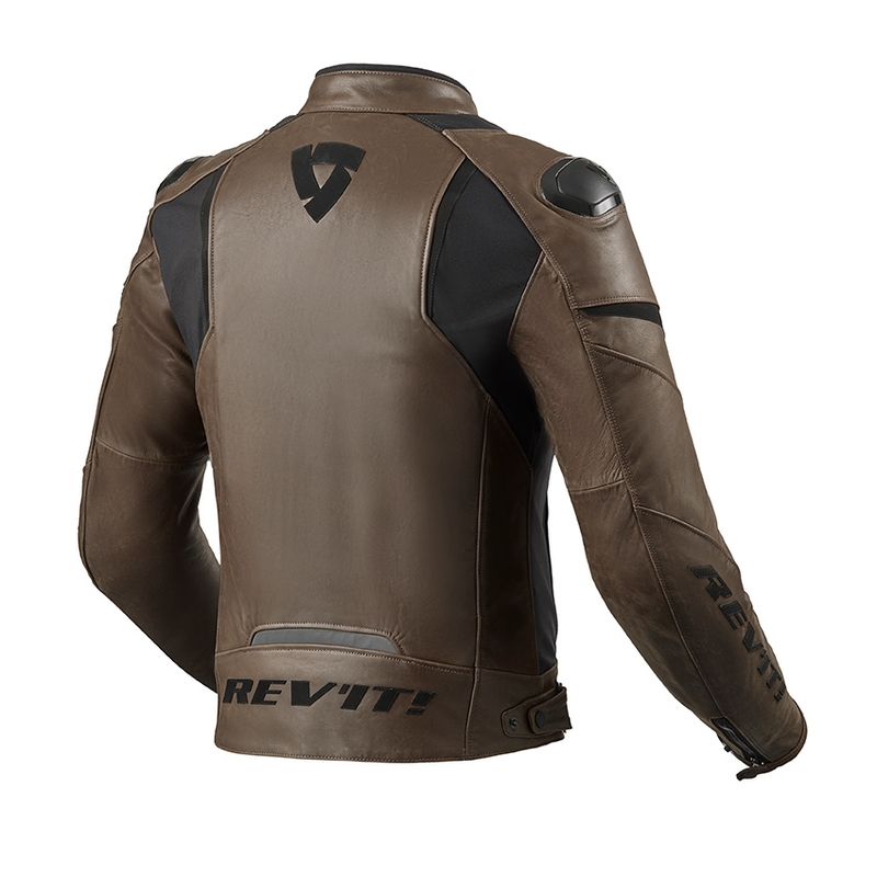 Bunda na motocykel Revit Glide Vintage hnedá výpredaj