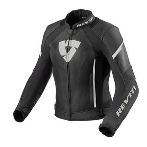 Dámska bunda na motocykel Revit Xena 3 čierno-biela výpredaj