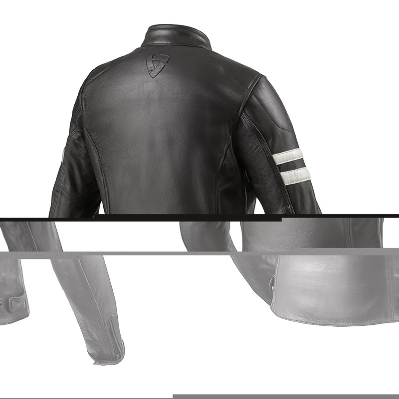 Dámska bunda na motocykel Revit Meridian čierno-biela výpredaj